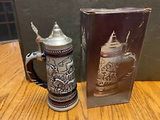 Vintage 1976 Avon Wild Country Stein With Metal Lid Alaskan Moose Golden Eagle picture