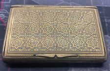Early 1900s Antique 8k Gold Enamaled Snuff , Cigarette Box Hand Made Very Rare picture