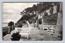 Bournemouth England, Branksome Tower Hotel Terrace, Advertising Vintage Postcard picture