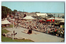 1955 Maine Seafoods Festival Rockland Maine ME Vintage Advertising Postcard picture