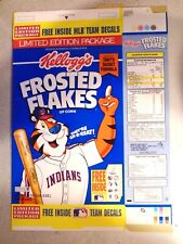 Rare 1992 Kellogg's Frosted Flakes Cereal Box Cleveland Indians Limited Edition picture