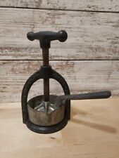 Antique Cast Iron Landers Frary & Clark COLUMBIA MEAT JUICE PRESS  CONN USA picture