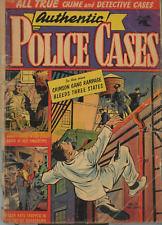 AUTHENTIC POLICE CASES 35, 9/54, MATT BAKER COVER/ART, BEAT BUT COMPLETE, NR picture