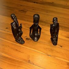 Vintage African Wooden Carved Figures (3)  picture