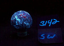 Fluorescent Scheelite w some Calcite 35mm Collection Sphere 6142 picture