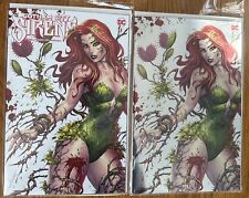 Gotham City Sirens Poison Ivy #1 Foil Virgin Battle Damage Variant Comic Set NM picture