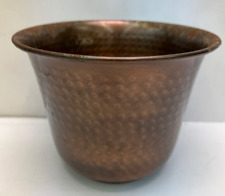 vintage hammered copper planter/pot hand crafted made in india picture