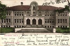 High School Lima Ohio Undivided Postcard c1907 picture