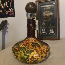 vintage italy decanter Leather Rum Bottle picture
