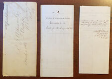 Civil War Official Documents w/orig. envelope BEAUTIFUL CONDITION picture