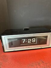 Vintage General Electric Model 8142-4 Alarm Clock Lighted Flip Dial Tested Works picture