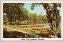 Loring Park Minneapolis Minnesota MN Postcard Flower Garden picture
