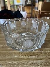 Vintage Coun Glass Fostoria Round Crystal Bowl  Avon 91st Anniversary , Preowned picture