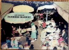 Farmers Market Dining-Los Angeles-California-Vintage 3 D Lenticular Postcard picture