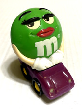 1997 M&M's Green Plain Mini Candy Dispenser Burger King  Loose Vintage  picture