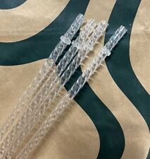 4PC Starbucks 10.5'' New Clear Reusable Plastic Straw Venti Tumbler Suction Pipe picture