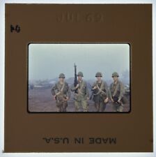 Original Vietnam War 35mm Color Slide - 4 Army Soldiers 4th Infantry Div LRRP picture