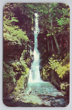 Silver Thread Falls in The Scenic Pocono Mountains Postcard 2924 picture