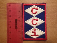 Vintage Patch-EMBROIDERED-C C I ENTERTAINMENT-RED, WHITE & BLUE picture