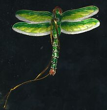 Articulated green dragonfly hanging ornaments-- Set of 4pc. Beautiful   4877R picture