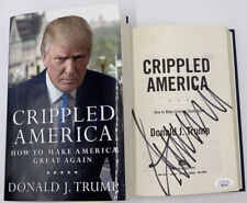 DONALD TRUMP SIGNED AUTOGRAPHED CRIPPLED AMERICA HARDCOVER BOOK PRESIDENT JSA picture