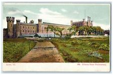 c1905's State Penitentiary Illinois Road To Entrance Joliet Illinois IL Postcard picture