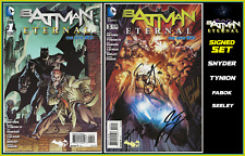 BATMAN ETERNAL #1, 3 RI 1:50 VARIANT SET SIGNED 4x SNYDER TYNION FABOK SEELEY NM picture
