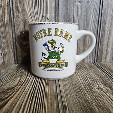Notre Dame Coffee Mug VTG 1989 Fightin Irish Fiesta Bowl Undefeated  picture