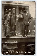 c1910's Railroad Train Engine Pittsburg Pennsylvania PA Posted Antique Postcard picture
