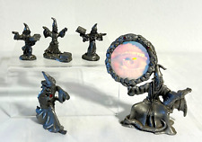 Vintage Pewter Figurines Wizards Fantasy Lot of 5              H4 picture