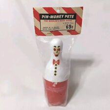 Vintage Pin Money Pete Bowling Pin Coin Bank by Spare Time Bowler's Kitty picture