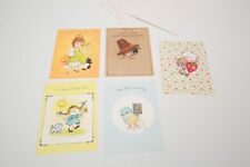Lot of 5 Vtg Greeting Cards Your Secret Pal Pal Hallmark Thanksgiving Halloween picture