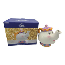 Disney Beauty and the Beast Mrs. Potts Ceramic Teapot w/ Lid and Tea Strainer picture