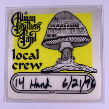 Allman Brothers Band Pass Ticket Original Used Laminate Hartford USA June 1996 picture