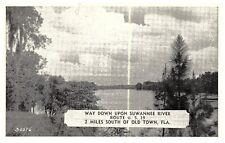 Old Town Florida FL Suwannee River 1949 Antique RPPC Real Photo Postcard -PC85 picture