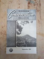 Vintage Wisconsin Conservation Bulletin November September 1952 Outdoors Logging picture