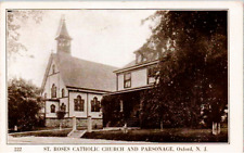 Oxford, New Jersey - The St. Roses Catholic Church & Parsonage - in 1942 picture