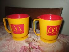 Lot of 2 Vintage McDonalds restaurant travel Mugs Cups picture