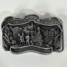 Hardwick MN 1892-1992 Centennial Limited Edition #144 of 250 Vintage Belt Buckle picture