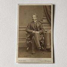 Antique CDV Photograph Man ID Edward Bulwer-Lytton Famous Writer Politician picture