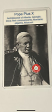 Pope Pius X 3rd Class Relic Card picture