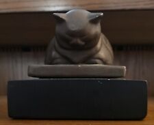 Paperweight, Cat, Heavy Cast Iron, 1977 picture