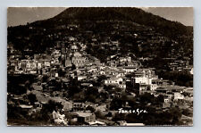 RPPC Hillside Aerial View Taxco Guerrero Real Photo Postcard picture