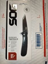 SOG Twitch II Black Assisted Aluminum Pocket Knife  New picture