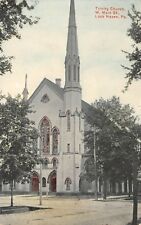 Lock Haven PA~Trinity Church on West Main Street~Griminger 5&10c Store Pub~1910 picture