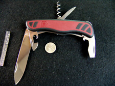 VICTORINOX--NOMAD--RETIRED--LOCKING--BICOLOR-RED/BLK-SWISS ARMY KNIFE-NEAR MINT picture