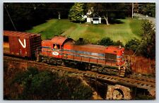 Hanover, New Jersey, Morristown & Erie #15, Freight Train Engine, Postcard c1978 picture