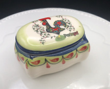 Ceramic Trinket Box Traditional Portuguese Rooster 3