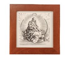 Virgin Mary and Jesus Christ by Albrecht Durer - framed Catholic art print 9x9 picture