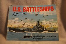 US Battleships Part 2 in Action Squadron Signal Book # 4004 Damaged See pics picture